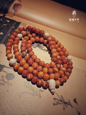 古董蜜蠟108子